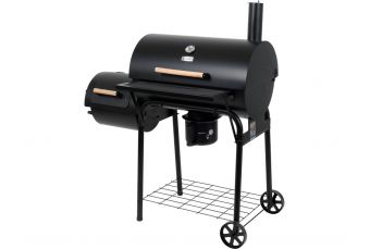 Угольный гриль с коптильней xxl решетка 64*37см (99909)