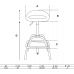Workshop Stool | height adjustable | 630 - 770 mm (70144)