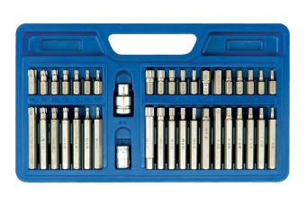 Набор бит с шлицами HEX, TORX, SPLINE, 40 предметов (66410)
