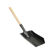 Совок для мусора металлический с деревянной ручкой 110мм (72979)