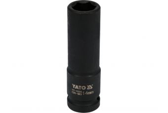 Шестигранная ударная торцевая головка длинная | 12,5 мм (1/2") | 14 мм (YT-1034)