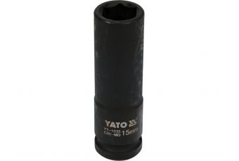 Garā sešstūra trieciena muciņa | 12,5 mm (1/2") | 15 mm (YT-1035)