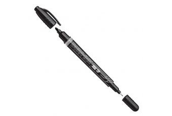 Перманентный маркер DURA-INK двухсторонний. 0,7-1,0 мм черный (4696283)