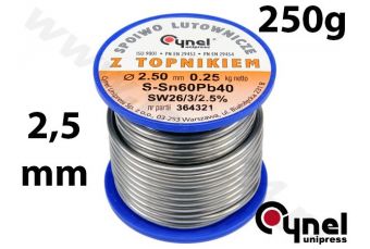 Свинцовая проволока Ø 2,50 мм. 250 г с флюсом (76823)