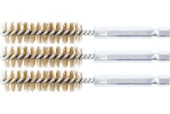 Латунная щетка | 13 мм | Привод 6,3 мм (1/4 дюйма) | 3 шт. (3078-13-М)