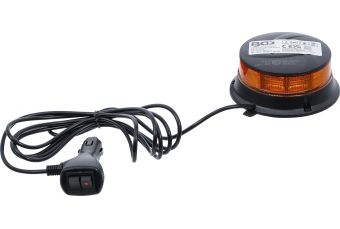 Rotating Warning Beacon | yellow | with Magnet | 12 V / 24 V | Ø 130 mm (70342)