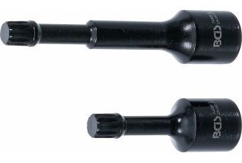 Набор специальных ударных бит | Привод 12,5 мм (1/2 дюйма) | Шлицы (для XZN) M12 | для VAG | 2 шт. (74590)