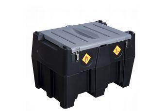 Мобильный топливный бак 440 л (пластик) с насосом 12V DCTP40 (автоматический пистолет и фильтр) (DTK480)