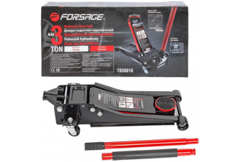 Низкопрофильный подкатной гидравлический домкрат 3т, 75-510мм Forsage (F-T830018-GREY-3T)