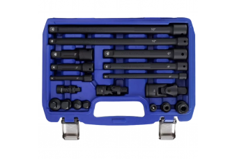 Набор ударных удлинителей и переходников 1/4"+3/8"+1/2" 18шт (MHR10834)