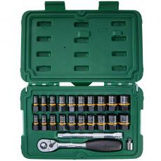 Набор торцевых головок 3/8" + 1/4" для удаления поврежденных винтов (23шт) (S09138T)