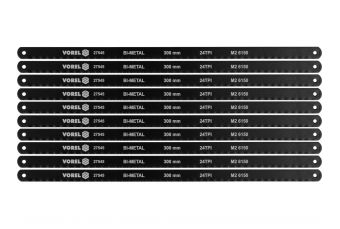 Bi-metal saw blade set 10pcs cobalt 8% 300*12.6*0.65mm (27545)