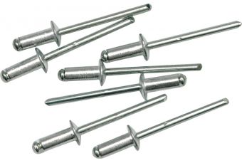 Alumīnija kniedes | 12,7 x 4,8 mm | 50 gab (70500)
