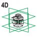 4d green laser, tripod and accessories (YT-30415)