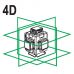 4d a+ green laser with accessories (YT-30417)