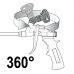 Pistole putu montāžai | ar 360° regulējamu ligzdu (YT-67424)