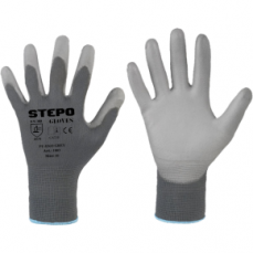 Work gloves with PU-EKO coating Gray - 10 (XL) Gray (1803GREY10)