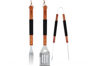 НАБОР ДЛЯ БАРБЕКЮ ИЗ 3 ПРЕДМЕТОВ, ДЕРЕВЯННАЯ РУЧКА (99845)