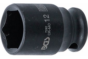 Ударная головка, шестигранник | Привод 6,3 мм (1/4 дюйма) | 12 мм (7292)
