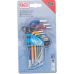 Набор гаечных ключей L-образного типа | разноцветный | короткая | внутренний шестигранник 1,5 - 10 мм | 9 шт. (74454Б)