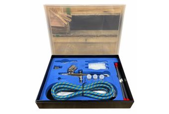 Аэрограф плюс комплект из 4 насадок + шланг (BD15S)