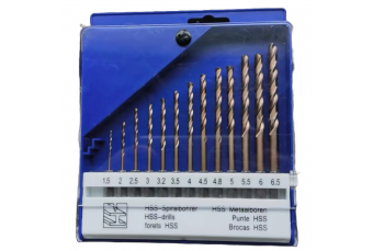 Набор дрелей HSS 1/4" 13шт. (кобальт) 1,5-6,5 мм (H130CO)