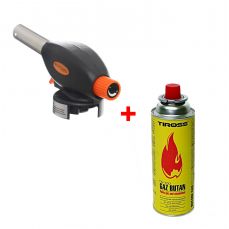 НАБОР: Газовая горелка 1300°C + Газовый баллон BUTAN 227г (KD10381+TS-700)