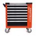 Tool cart with 7 drawers and 258 tools, with side cabinet (KD1067)