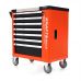 Tool cart with 7 drawers and 258 tools, with side cabinet (KD1067)
