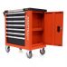Tool cart with 7 drawers and 258 tools, with side cabinet (KD1067)