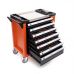 Tool cart with 7 drawers and 258 tools, with side cabinet (KD1067)