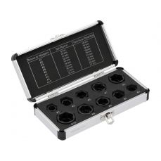 Набор торцевых головок для поврежденных винтов | 9-19 мм | 10 шт (YT-060311)