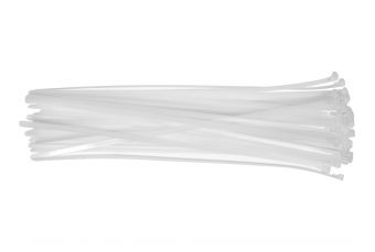 Стягивающие ремни белые | 7,6X400 мм | 50 шт (YT-70667)