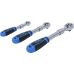 Reversible Ratchet Set | extendable | 6.3 mm (1/4") - 10 mm (3/8") - 12.5 mm (1/2") | 3 pcs. (25123)