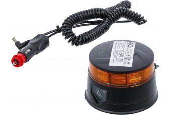 Беспроводной вращающийся предупредительный маяк | желтый | с магнитом | 12 В/24 В | Ø 130 мм (70343)