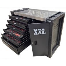 Инструментальный шкаф на колесах | с инструментами | 7 ящиков / 1 дверца | 168 инструментов (H7008)