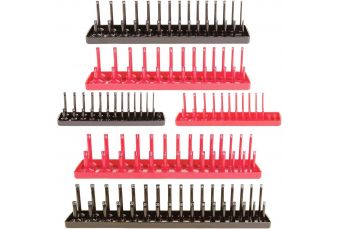 Комплект кронштейнов для головок 6шт (1/2'+3/8'+1/4') SAE и метрическая система (MHR10773)