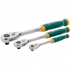 Комплект трещеток 3шт. 72TH (овальная голова) (ST14901G)