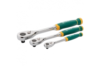 Комплект трещеток 3шт. 72TH (овальная голова) (ST14901G)