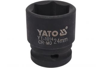 Шестигранная ударная торцевая головка | 12,5 мм (1/2") | 24 мм (YT-1014)