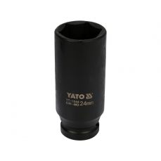Hexagonal deep impact socket 1/2'' 24 mm (YT-1044)