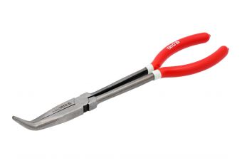 Long bent nose pliers 285mm (YT-20411)