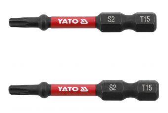 Ударные головки | 6,3 мм (1/4 дюйма) | С2 | Т-Стар (Torx) Т15 | 2 шт. (YT-78052)