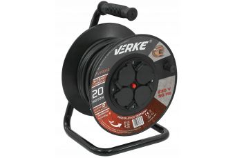 Удлинитель с барабаном | 4 герметичных розетки | 3x1.5mm2 | 20 м (V70012)