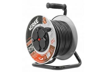 Удлинитель с барабаном | 4 герметичных розетки | 3x2.5mm2 | 25 м (V70020)
