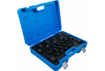 Trieciena uzgaļu kontaktligzdu komplekts | 20 mm (3/4") piedziņa | iekšējais sešstūris, T-zvaigzne (Torx) | 22 gab. (6185)