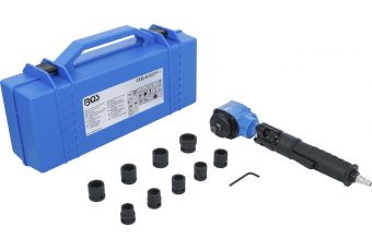 Пневматический ударный гайковерт | с наклонной головкой и комплектом ударных головок | 12,5 мм (1/2 дюйма) | 650 Нм | 10 шт. (74348)