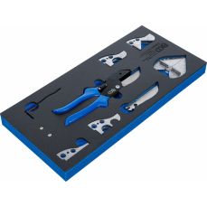 Кейс для инструментов 1/3: набор многофункциональных и диагональных ножниц | для пластиковых труб | 8 шт. (74441Б)