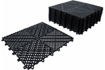 Набор пластиковых плиток | Система нажатия | 400 x 400 x 18 мм | 10 шт. (74546)