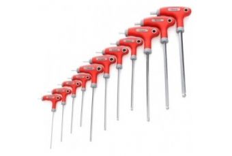 Set of hex keys type T (H-2-H-10) (round head) 11 pcs (KRKTW02)